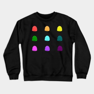 Rainbow Halloween Gumdrop Candy Pattern Crewneck Sweatshirt